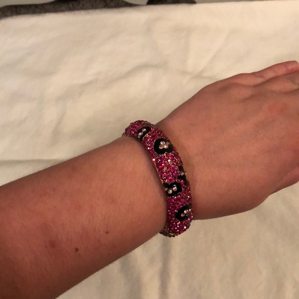 Hot Pink Leopard Print Bracelet!